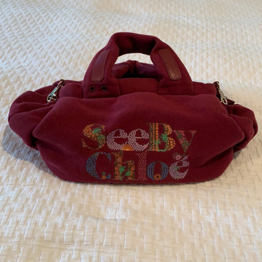 See By Chloe Burgundy Satchel Bag